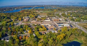 Minnesota Real Estate in Twin Cities aerial view